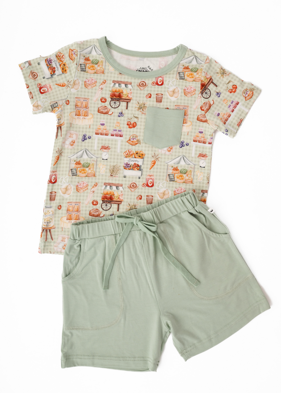 Farmer's Market Pocket Tee & Short Sets