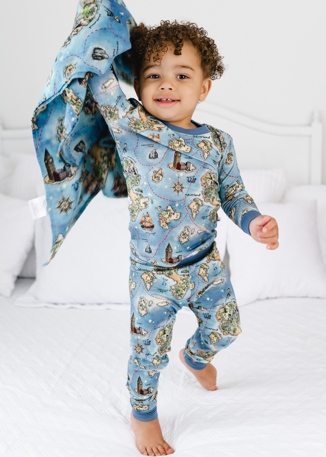 Neverland Map Bamboo Pajama Set