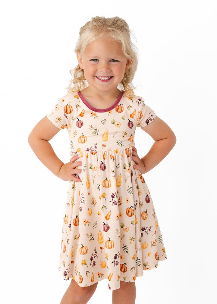 Pretty Pumpkins Bamboo Twirl Dress