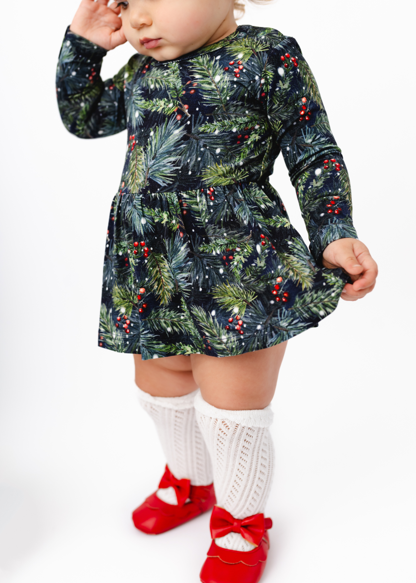 Deck the Halls Baby Dress