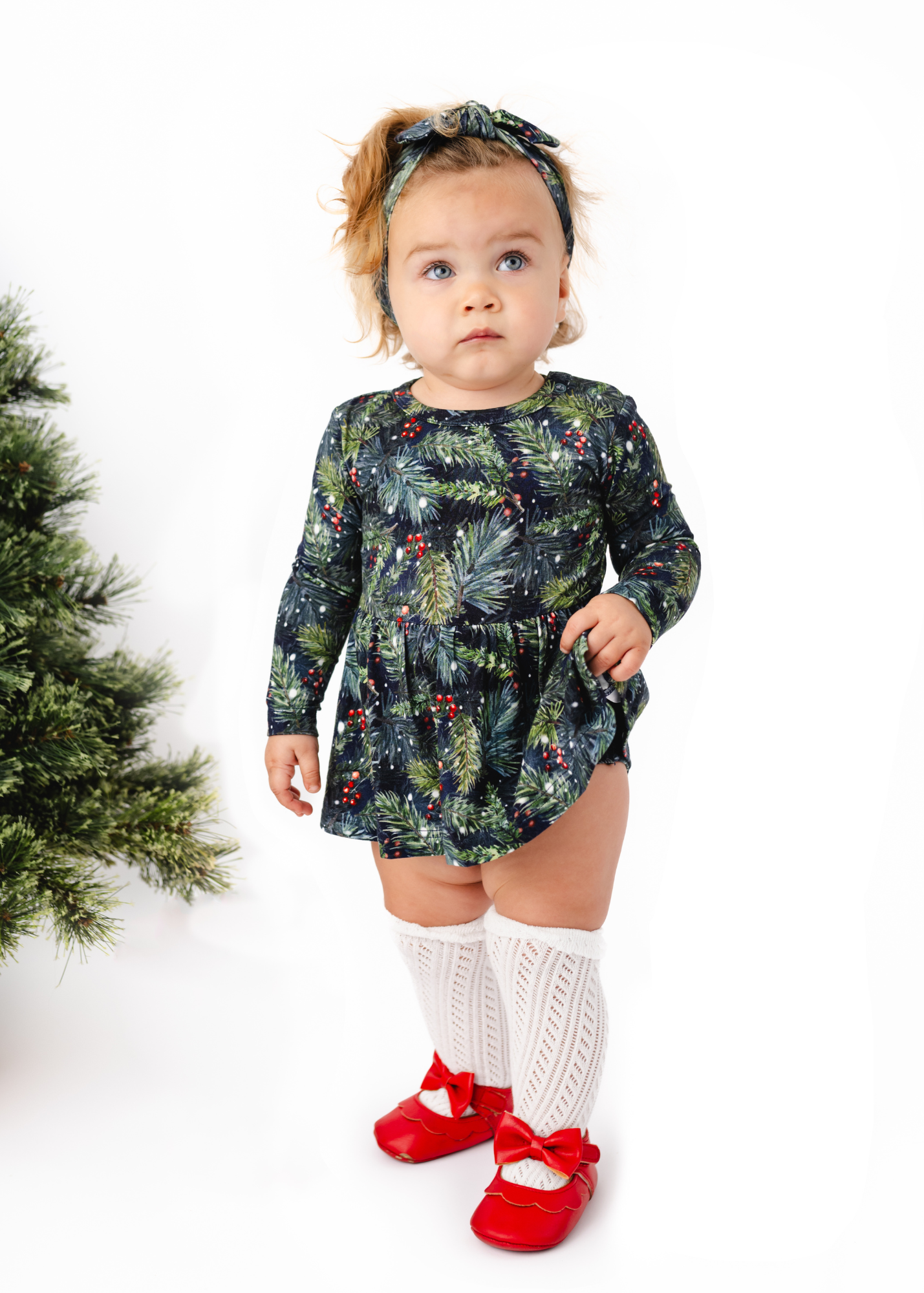 Deck the Halls Baby Dress