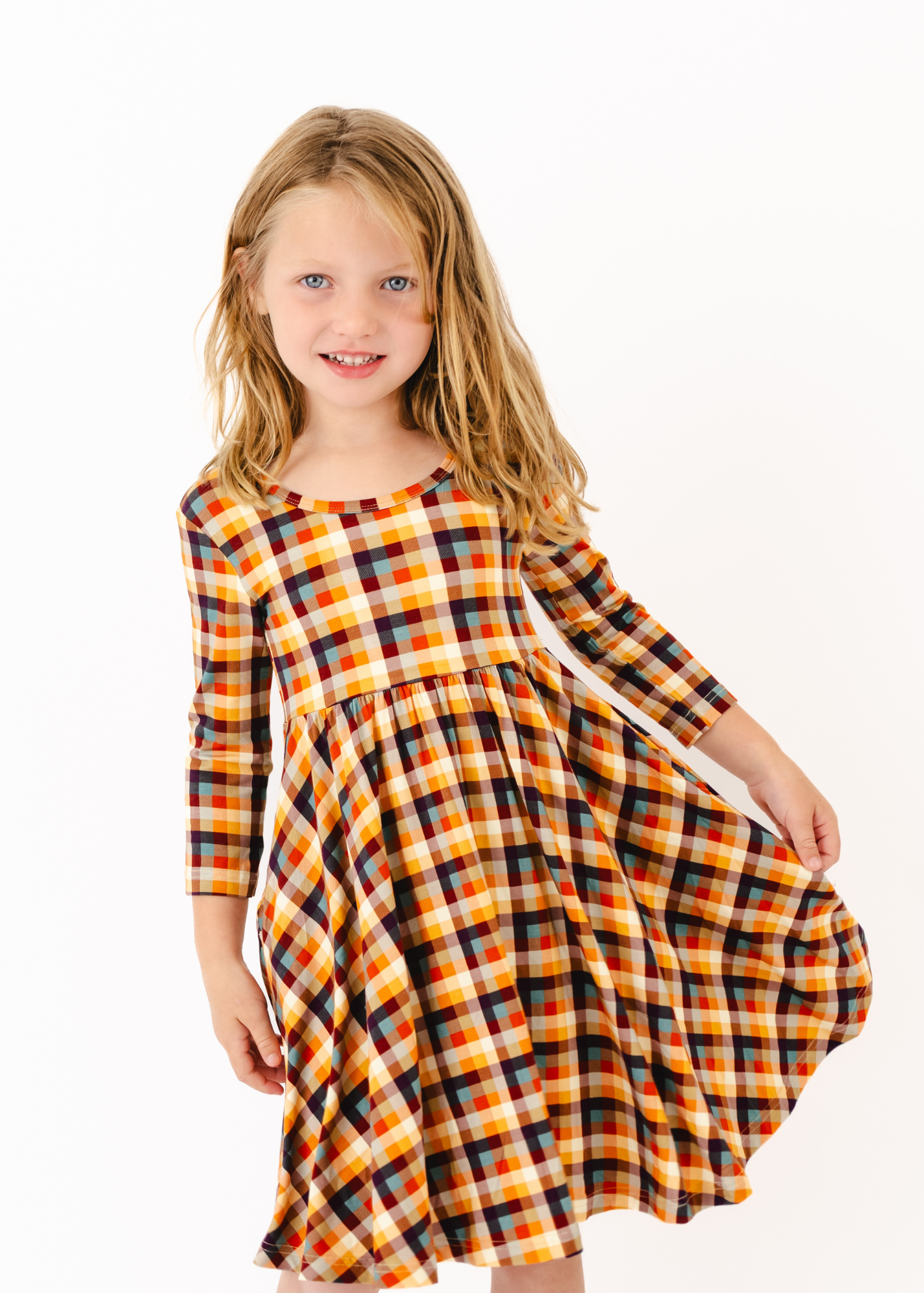 Shades of Fall Twirl Dress