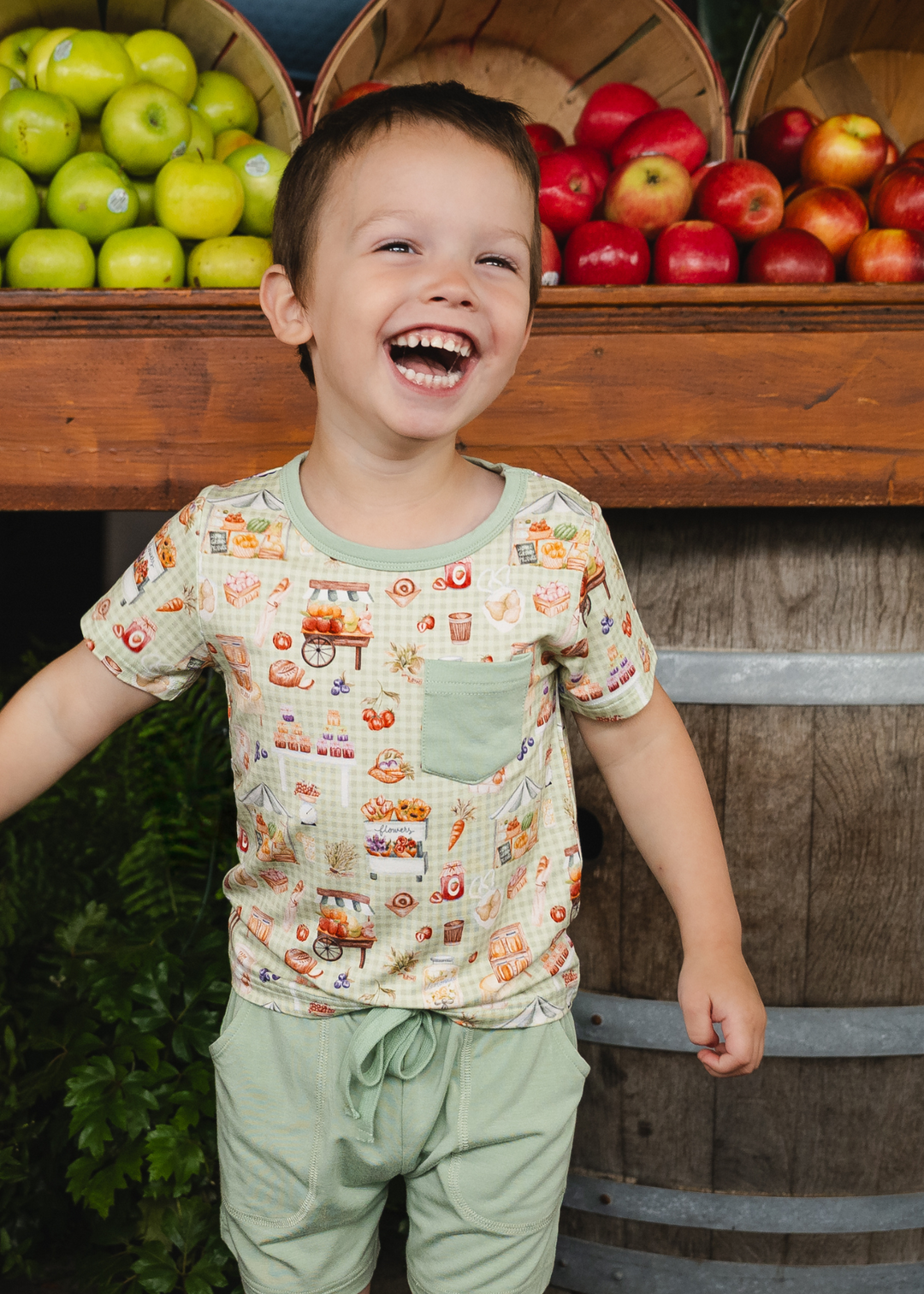 Farmer's Market Pocket Tee & Short Sets