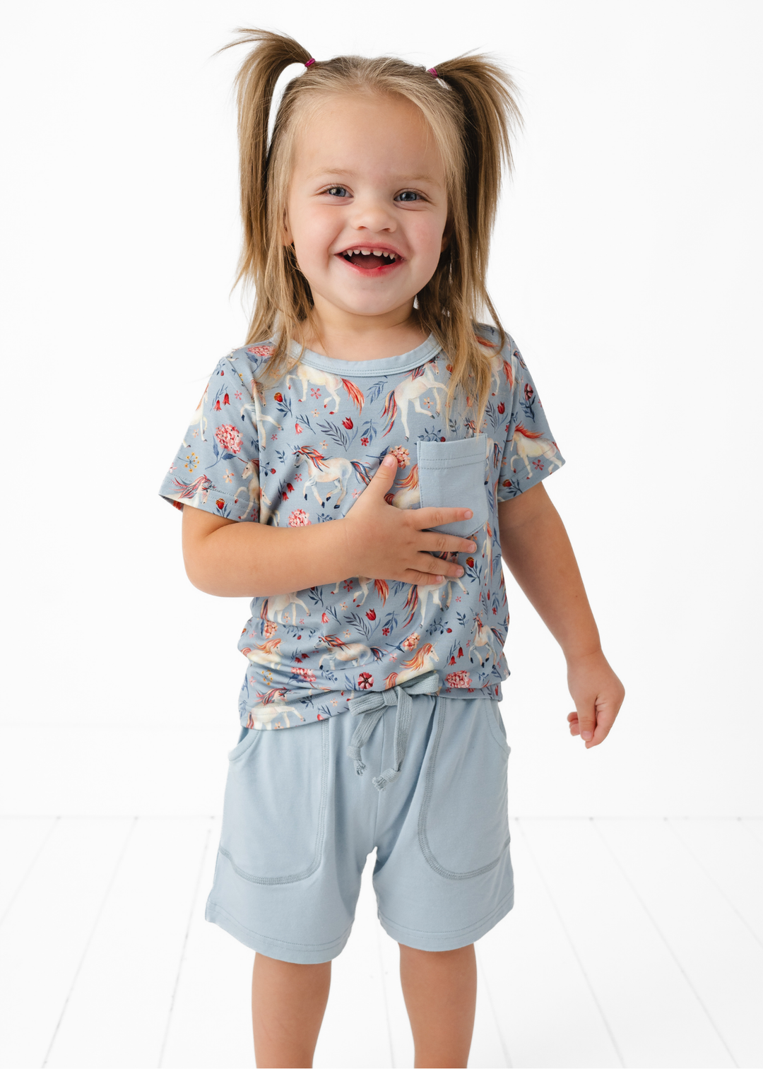 Unicorns Pocket Tee & Short Sets