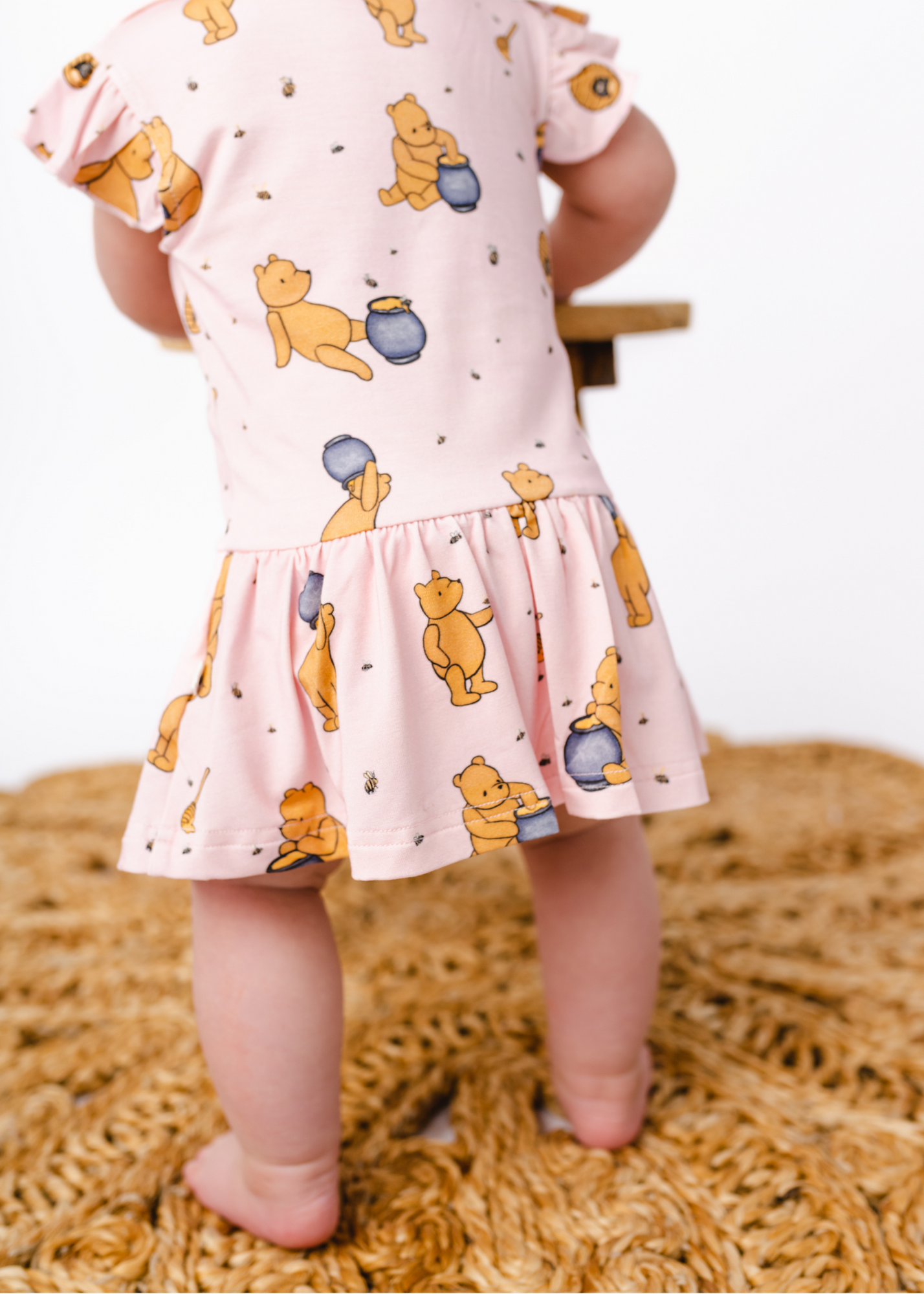 Hunny Pot Pink Baby Flutter Dress