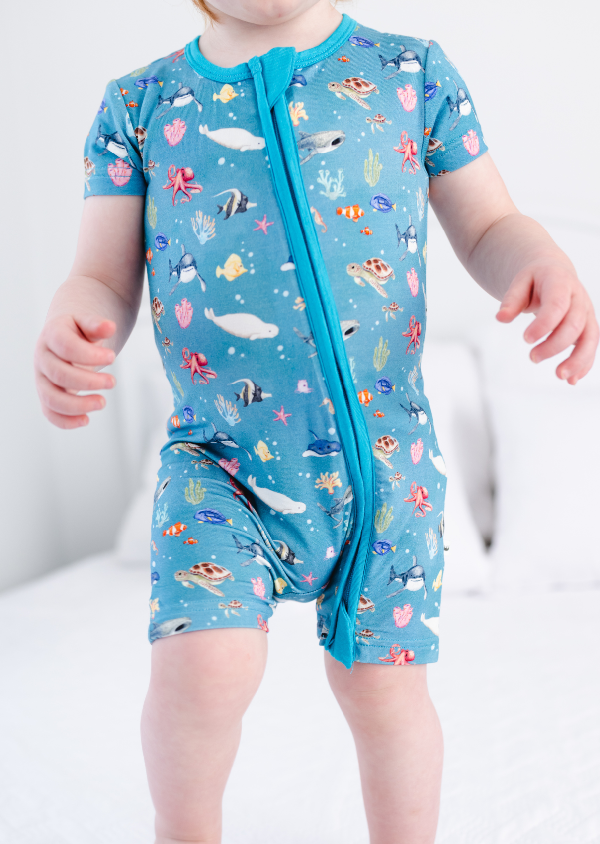 Fish are Friends Shortie Romper