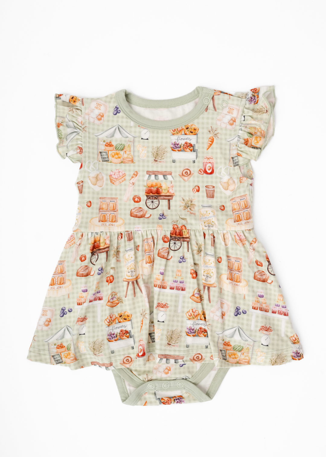 Farmer's Market Baby Flutter Dress