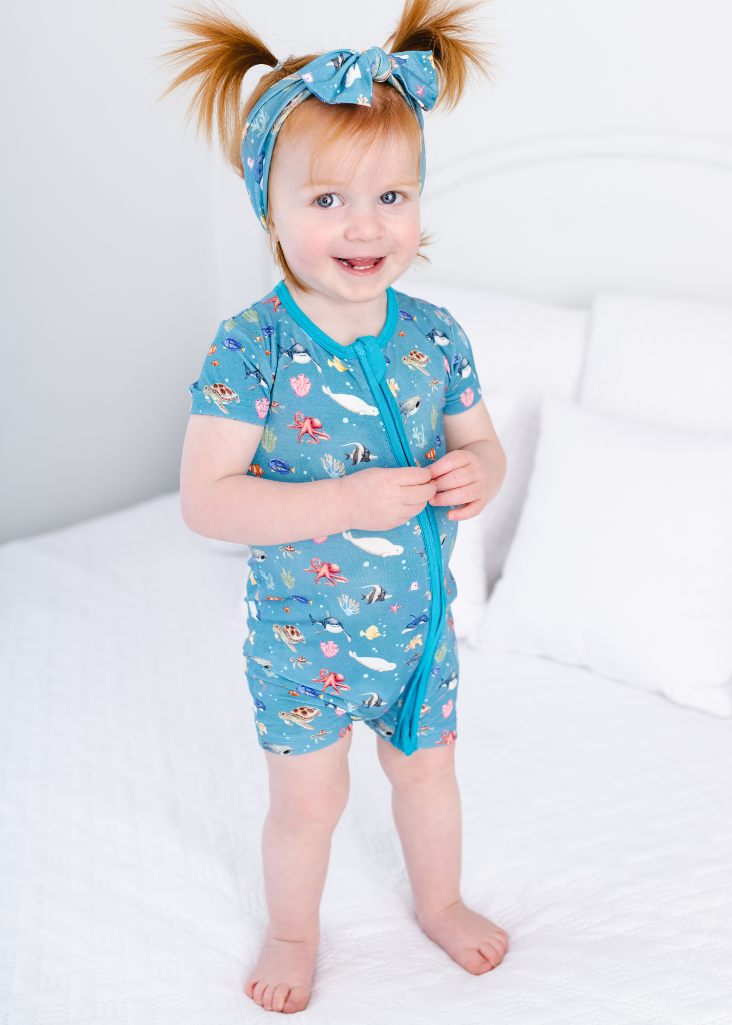 Fish are Friends Shortie Romper