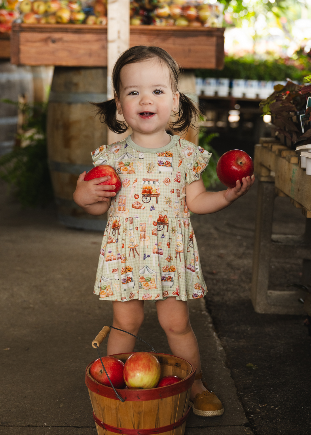 Farmer's Market Baby Flutter Dress