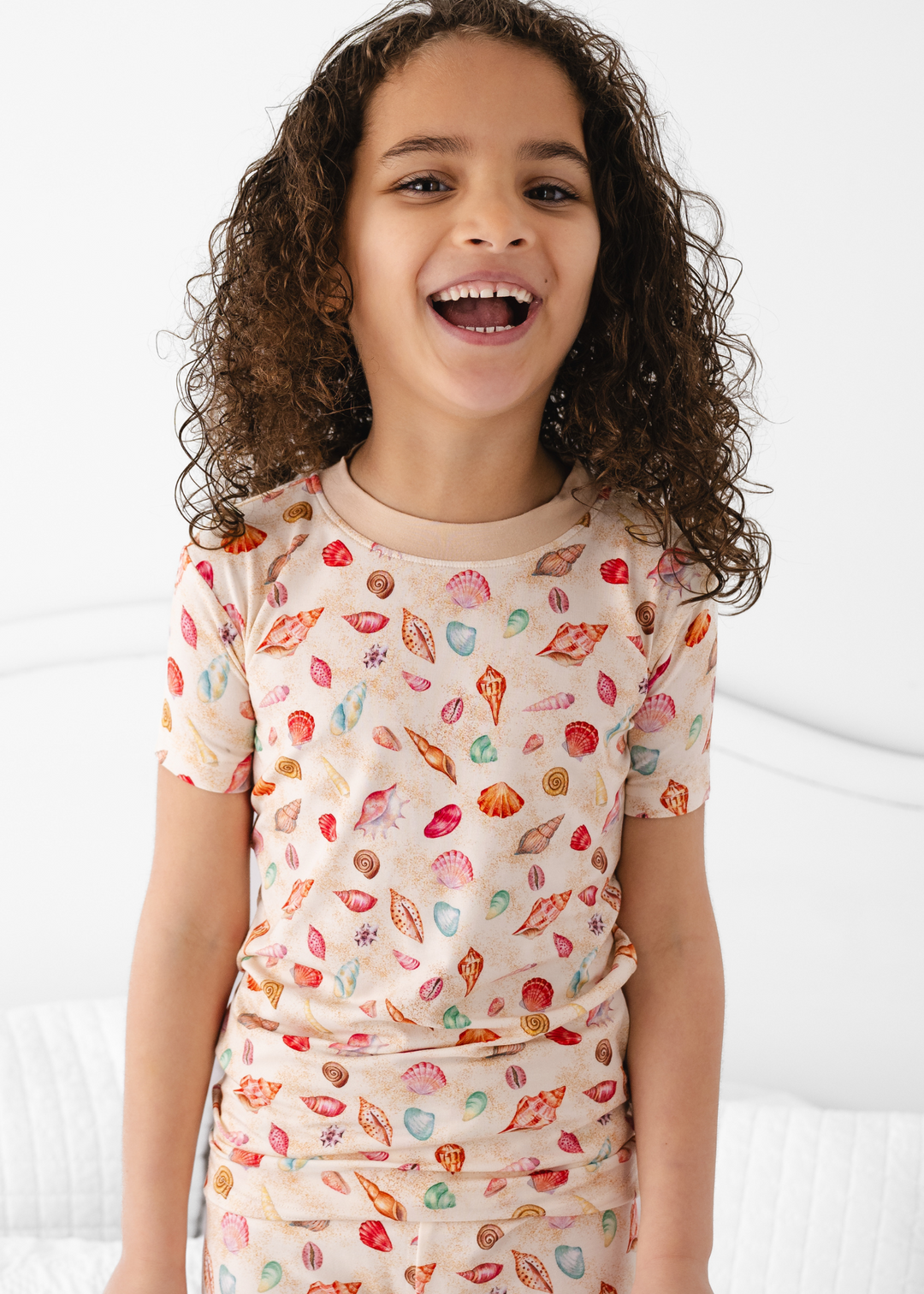 Sea Shells Short Sleeve Bamboo Pajama Set
