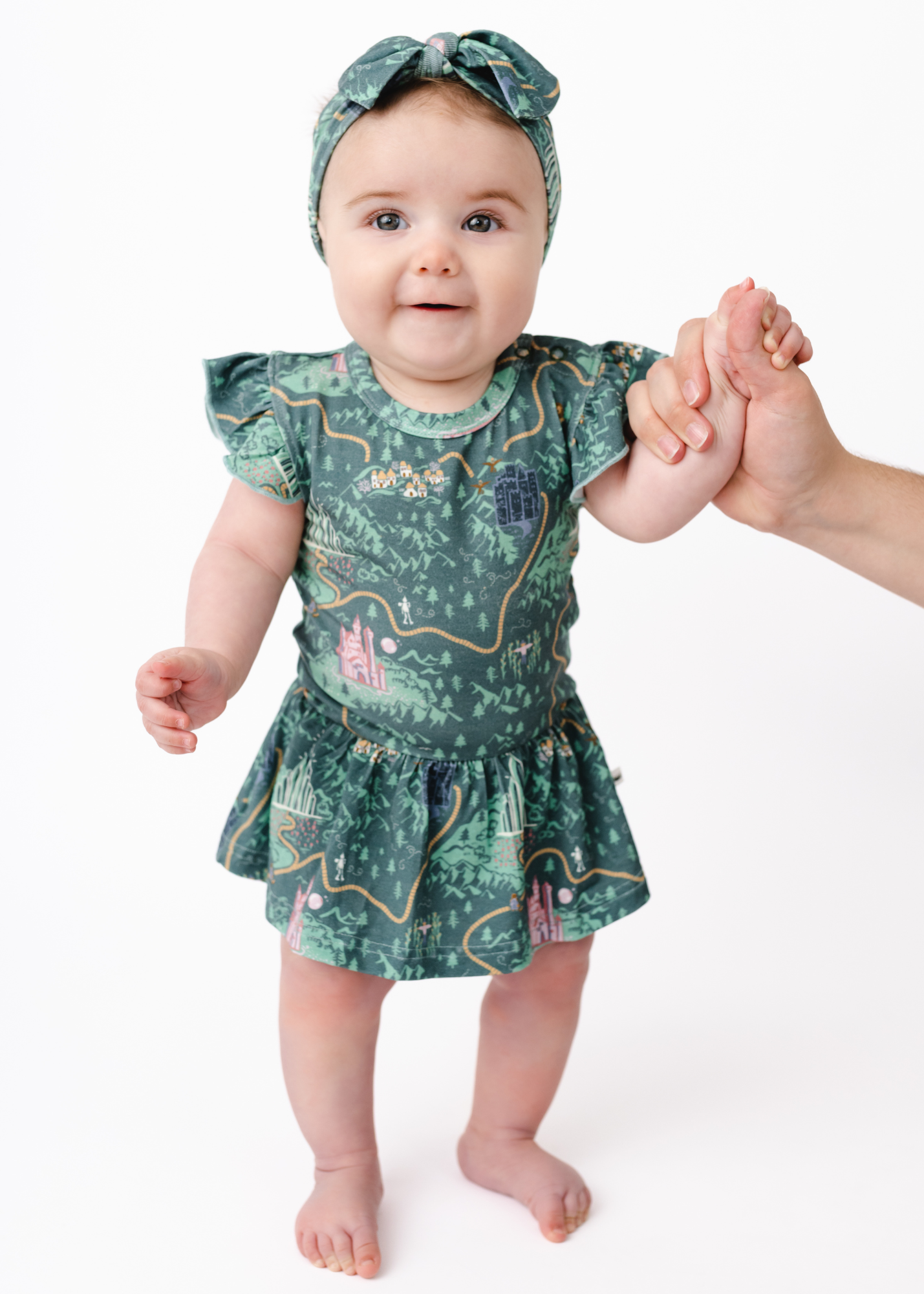 Emerald City Baby Flutter Dress
