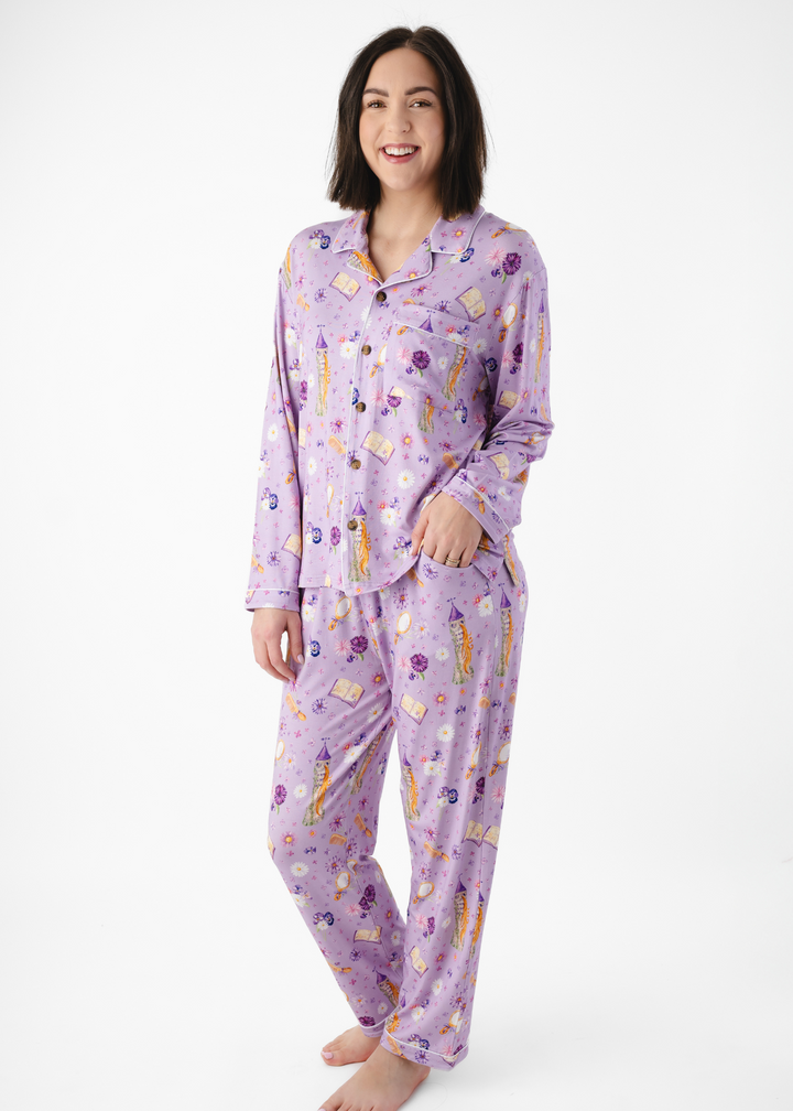 Rapunzel Adult Bamboo Formal Pajama Lounge Set