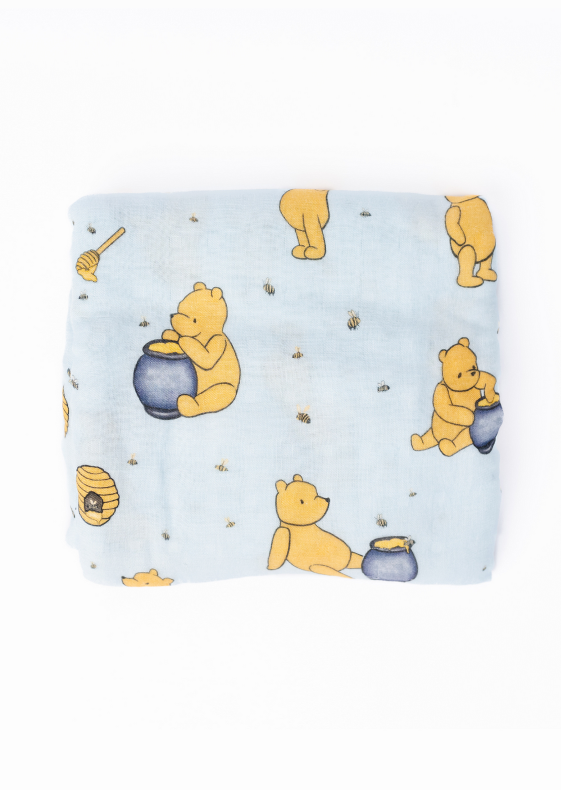 Hunny Pot Blue Swaddle Blanket