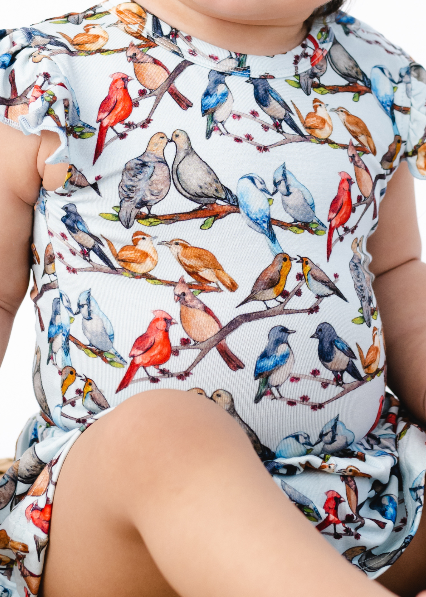 Love Birds Baby Flutter Dress