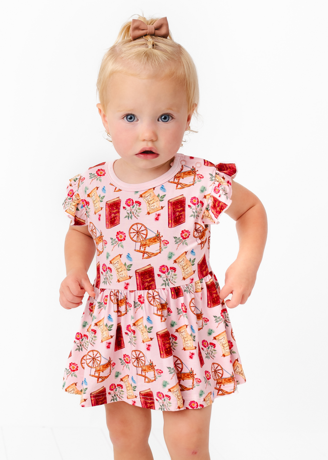 Sleeping Beauty Bamboo Baby Flutter Dress