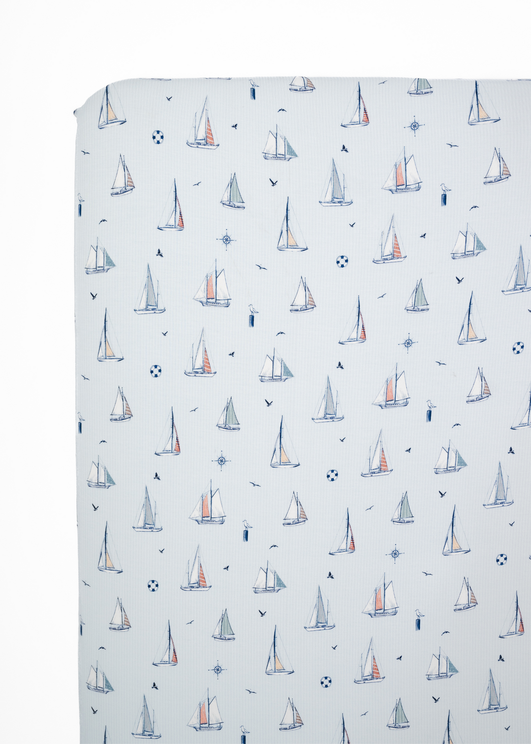 Sailboats Bamboo Crib Sheet