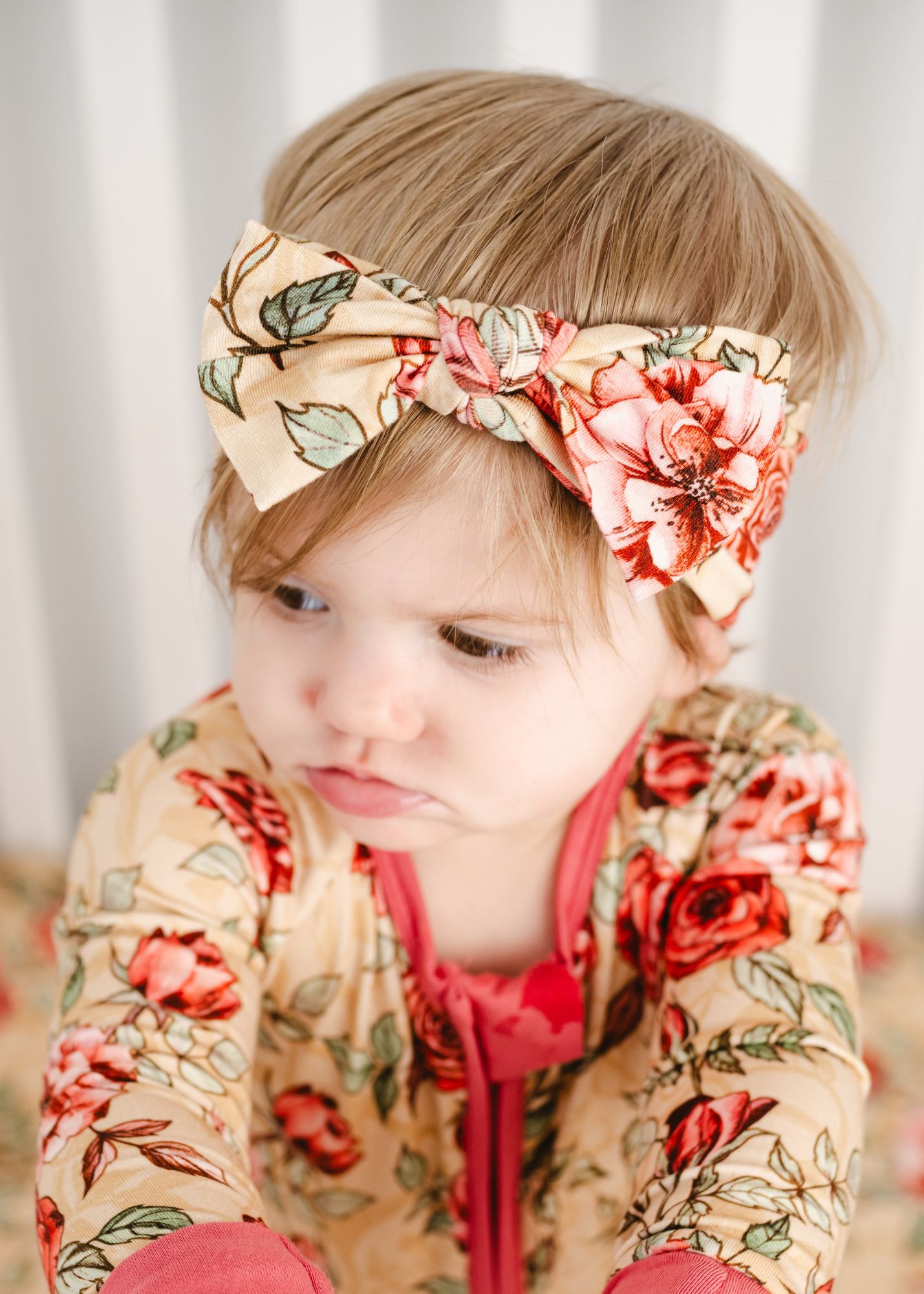 Vintage Rose Hair Bow