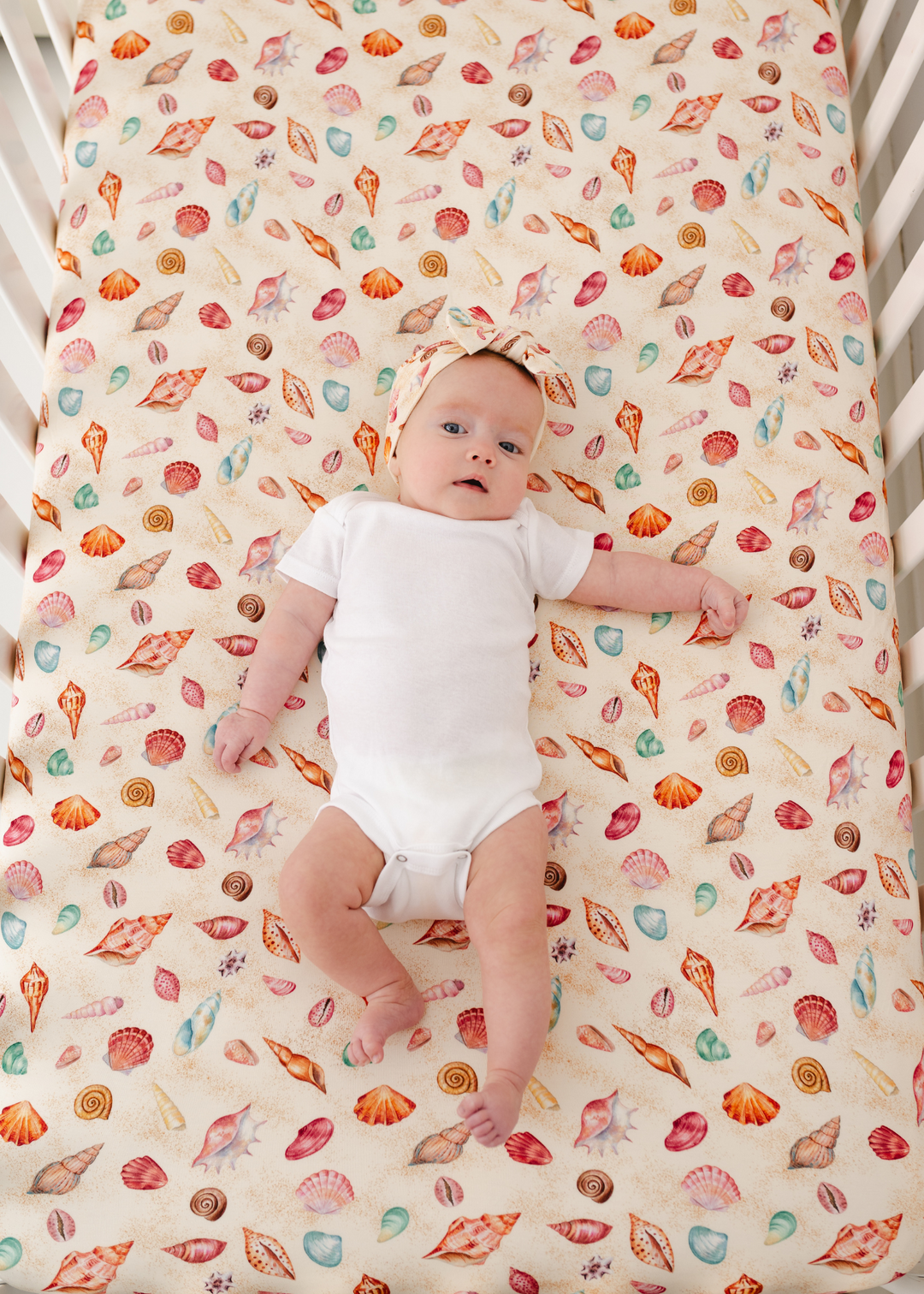 Sea Shells Bamboo Crib Sheet