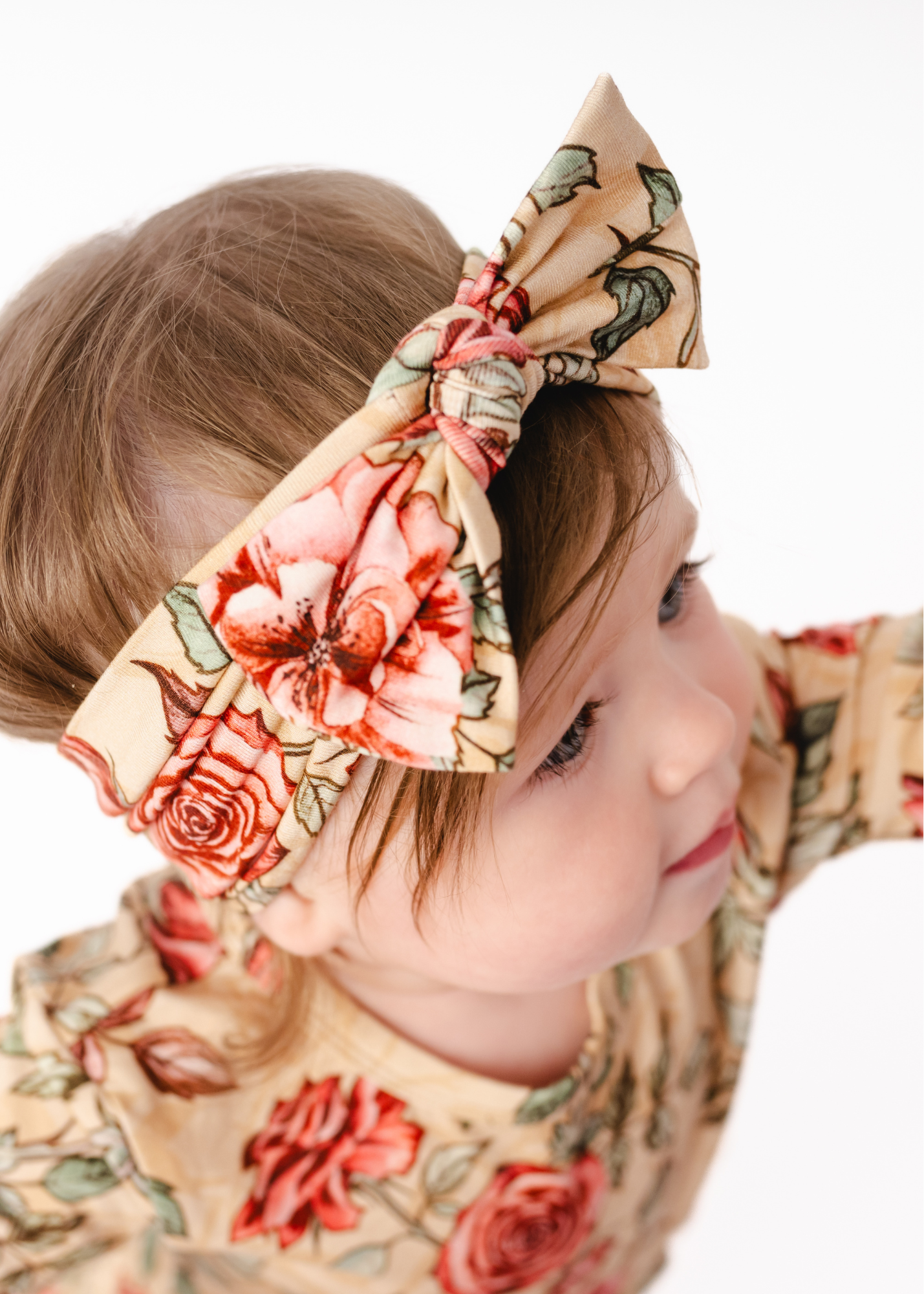 Vintage Rose Hair Bow