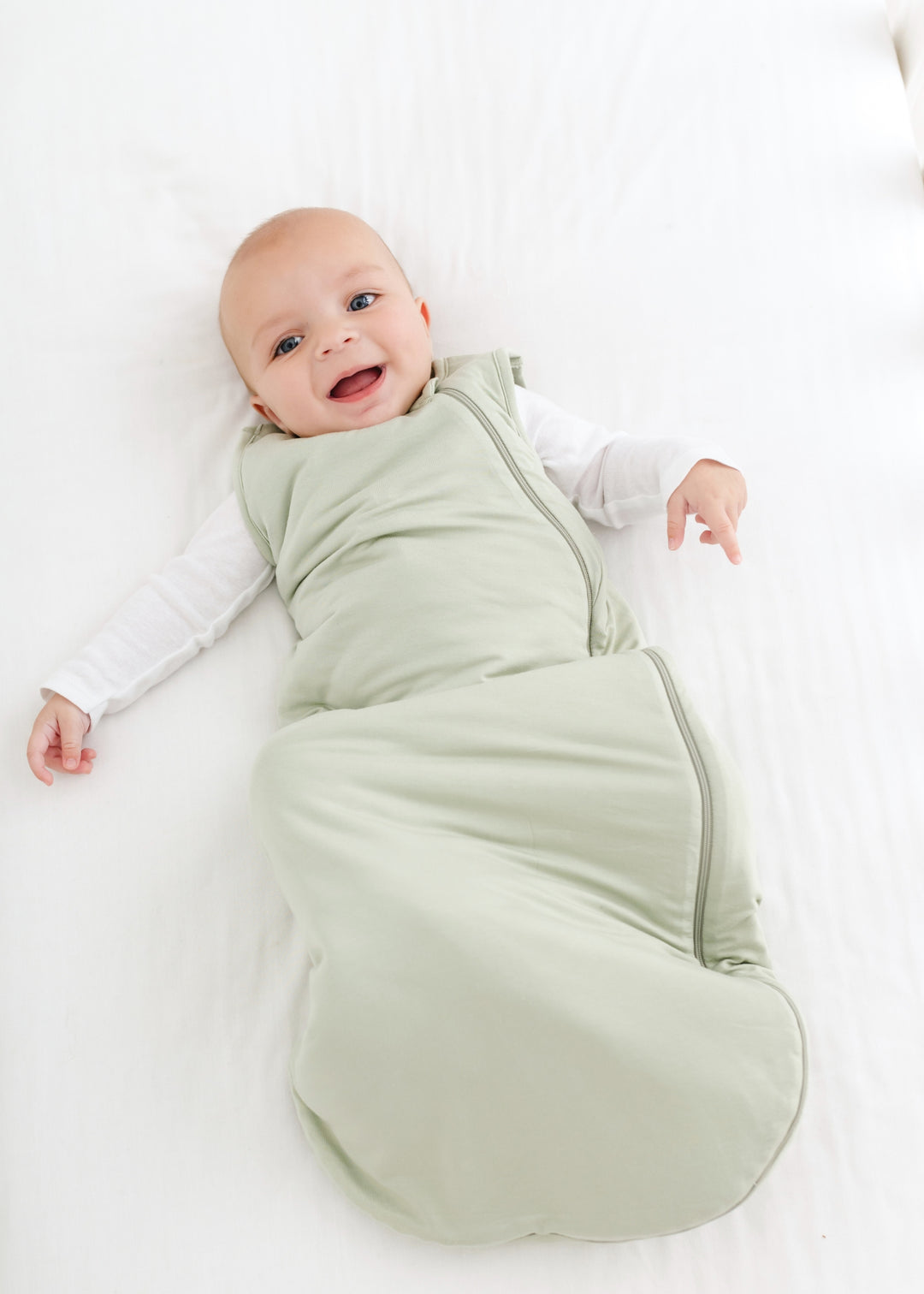 Hundred Acre Woods moss green sleep sack. Winnie the Pooh map cuff color sleep sack.