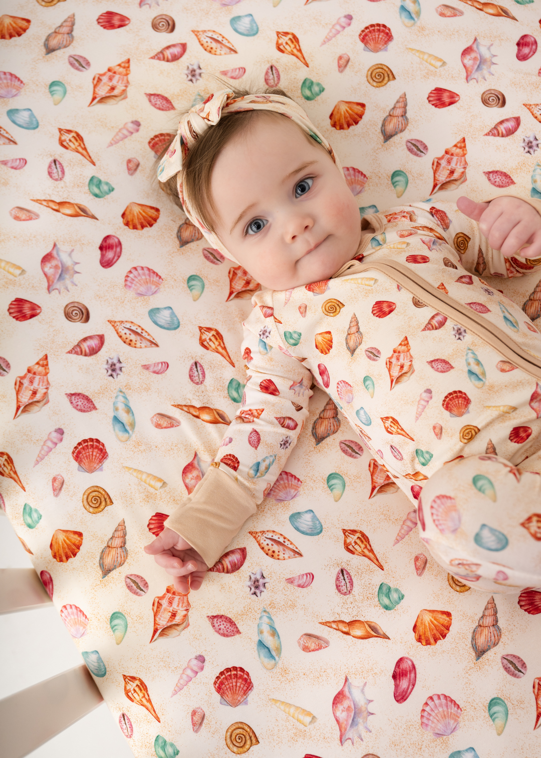 Sea Shells Bamboo Zippered Sleeper