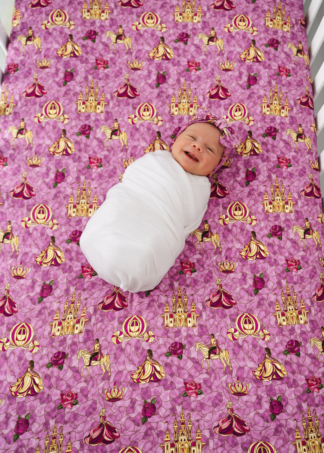Royal Stained Glass Bamboo Crib Sheet