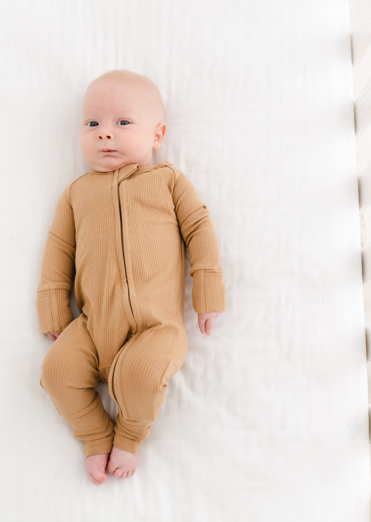 Caramel Ribbed Bamboo Sleeper