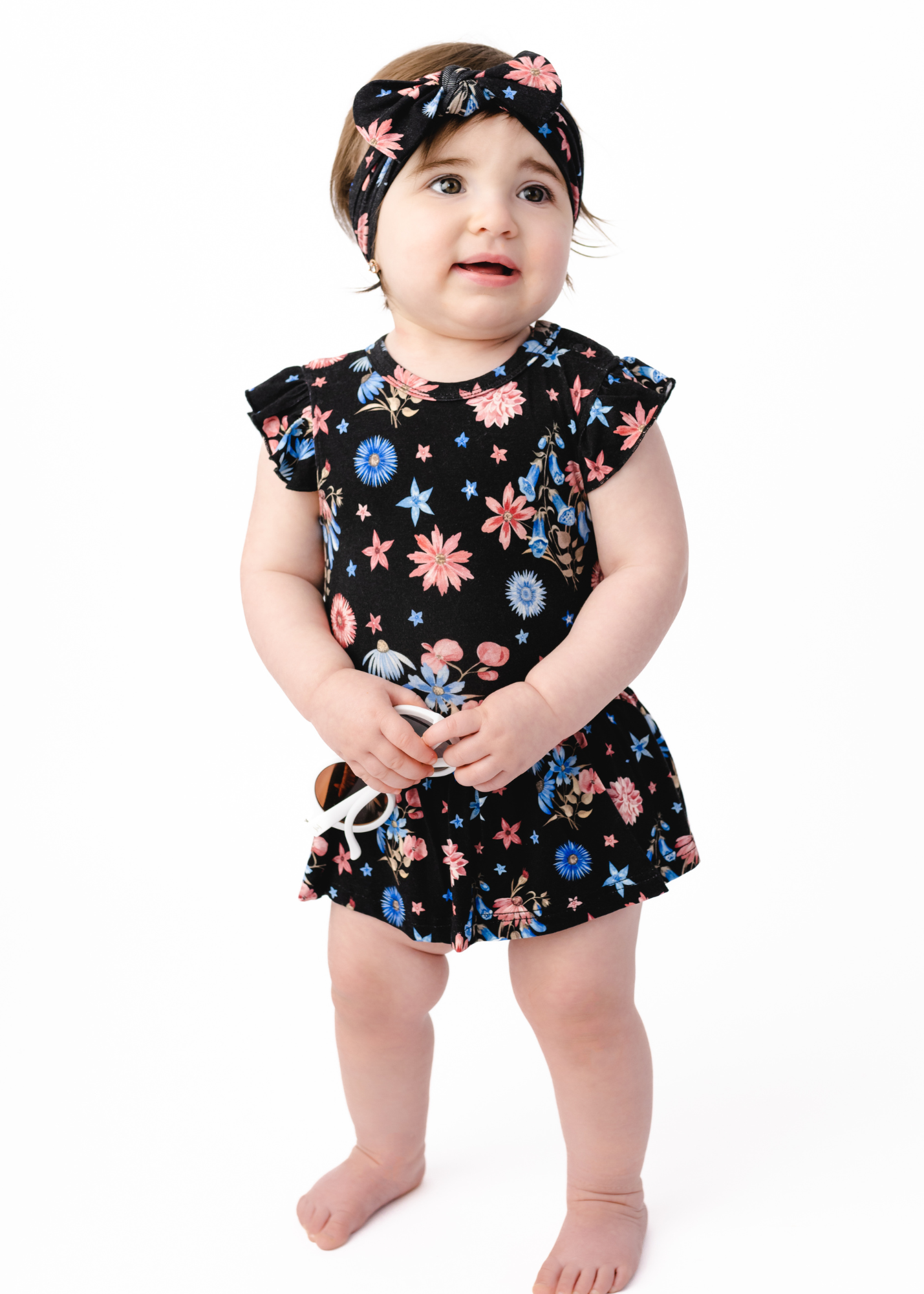 Firework Flowers Baby Flutter Dress