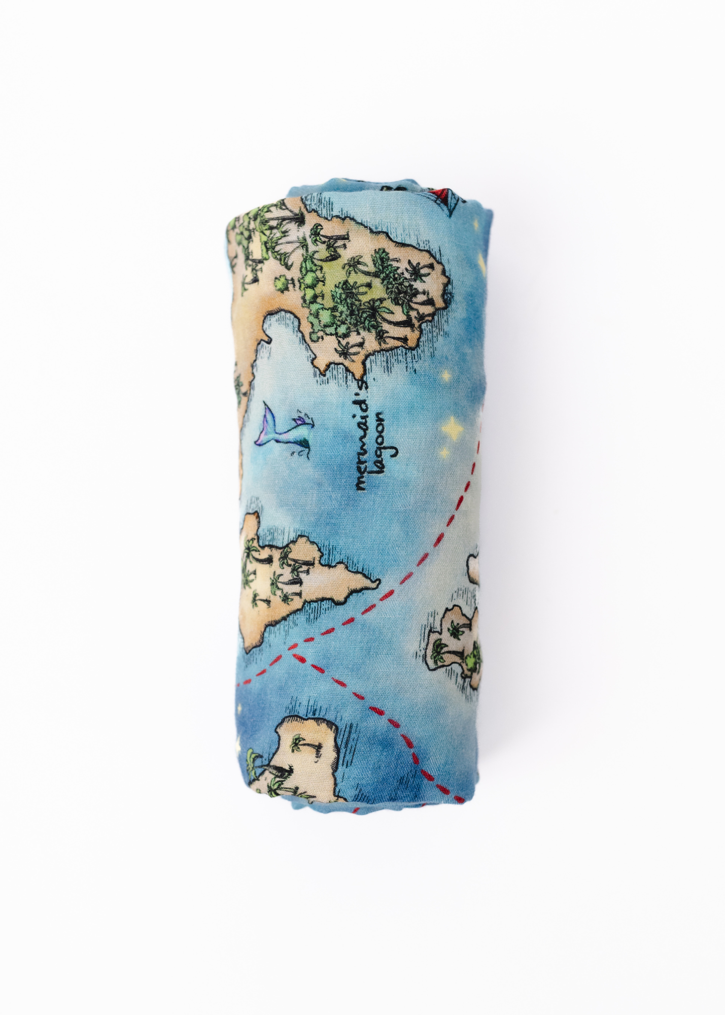 Neverland Map Swaddle Blanket
