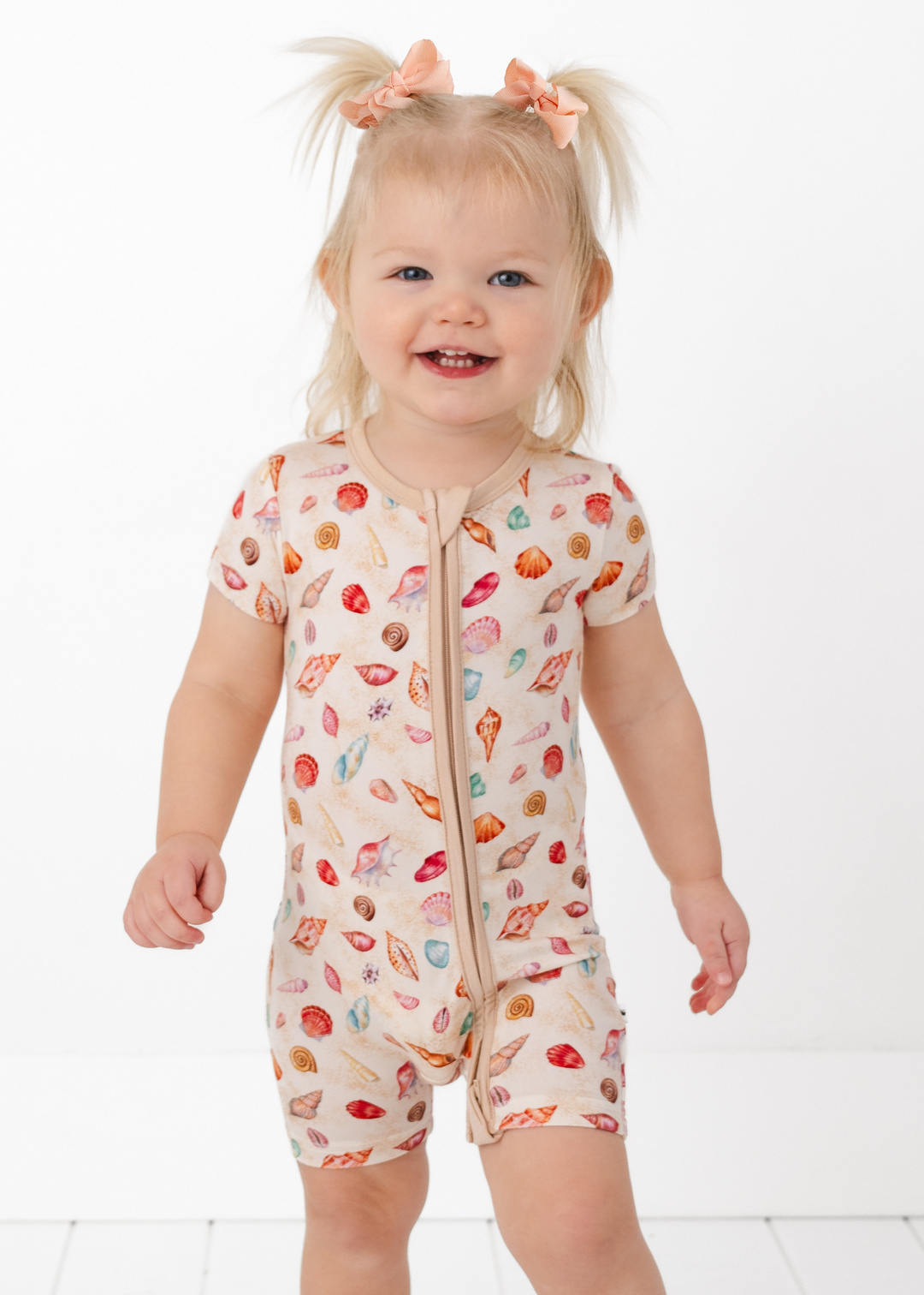 Sea Shells Bamboo Shortie Romper
