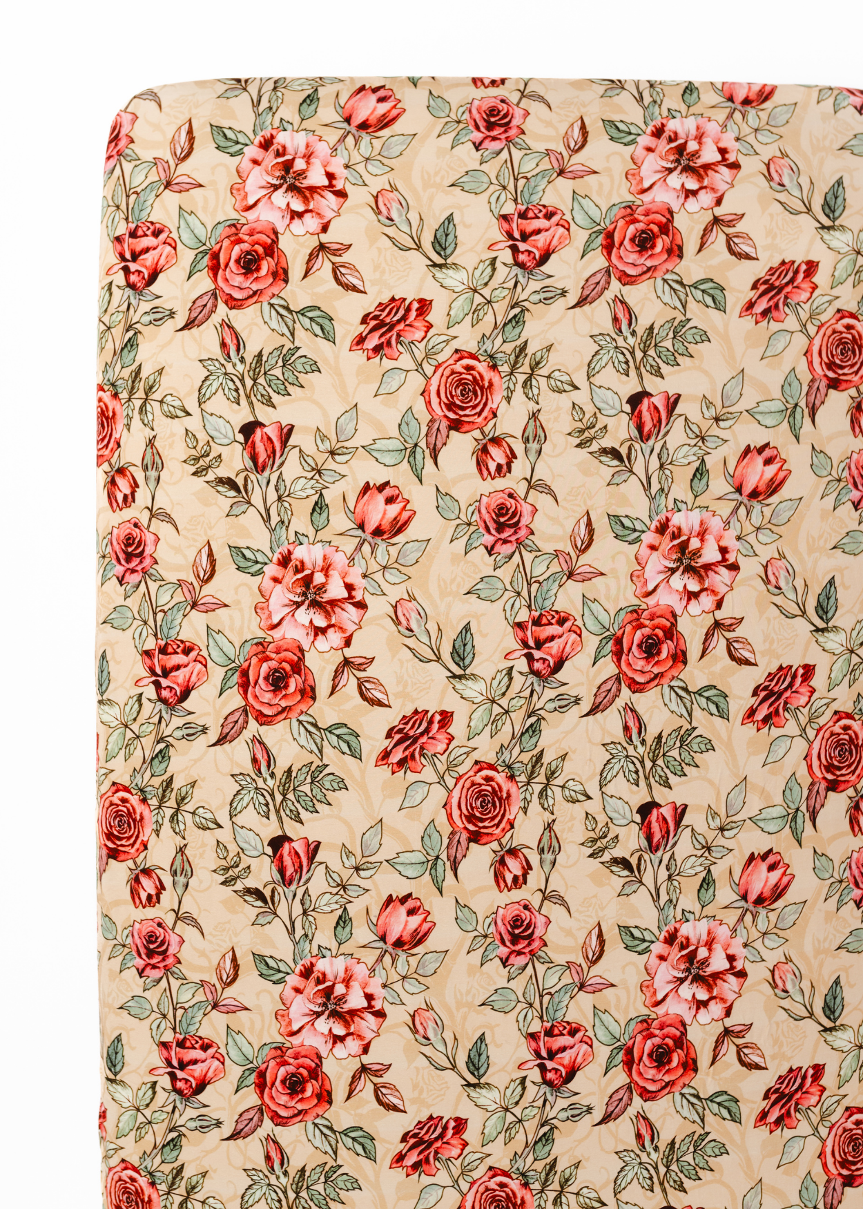 Vintage Rose Bamboo Crib Sheet