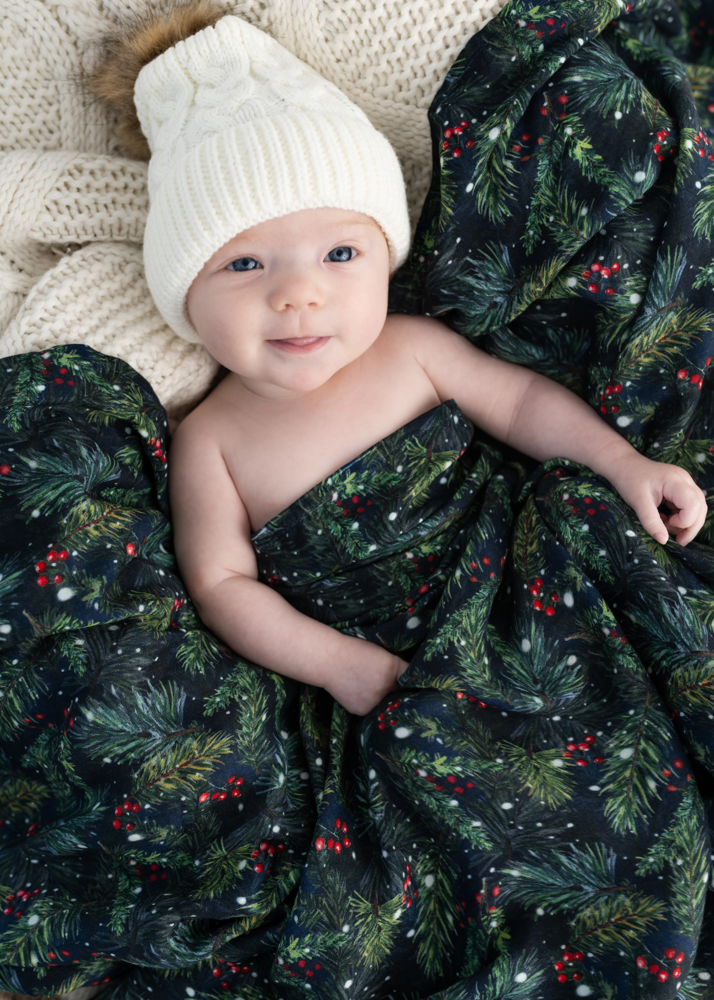 Deck the Halls Swaddle Blanket