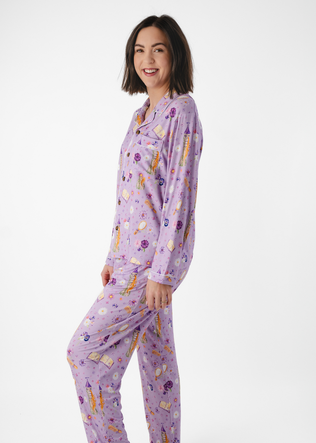 Rapunzel Adult Bamboo Formal Pajama Lounge Set