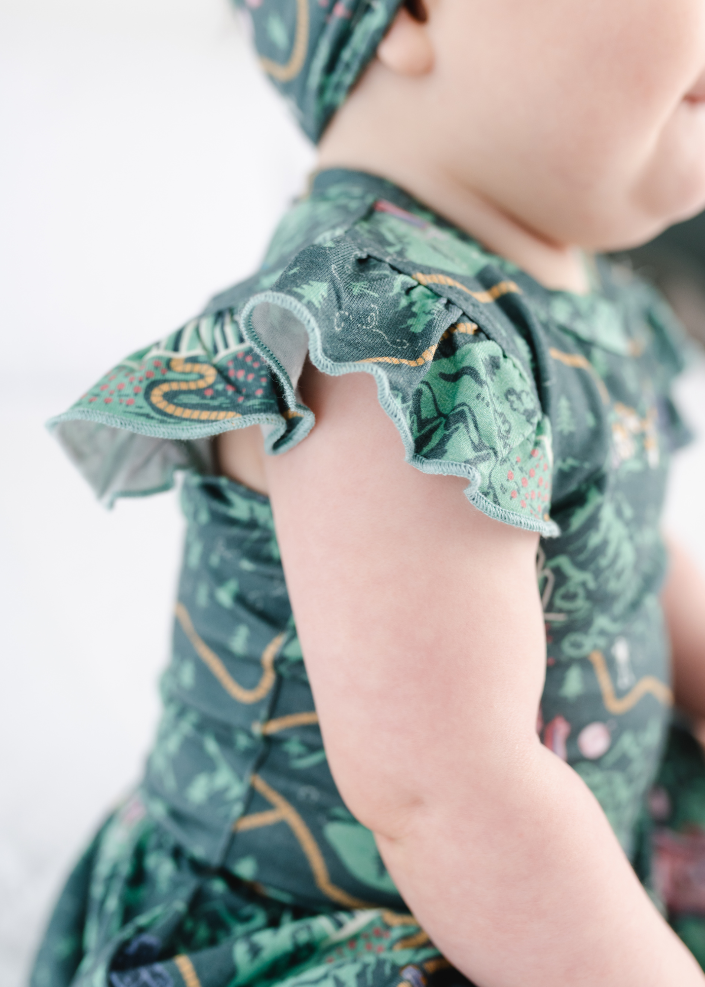 Emerald City Baby Flutter Dress