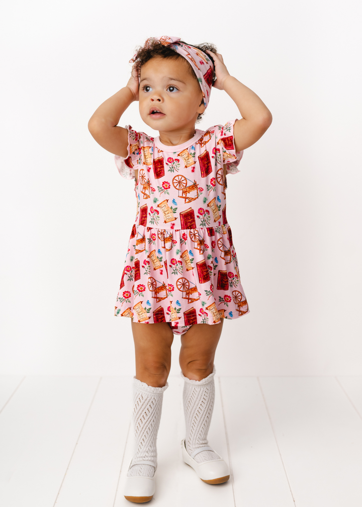 Sleeping Beauty Bamboo Baby Flutter Dress
