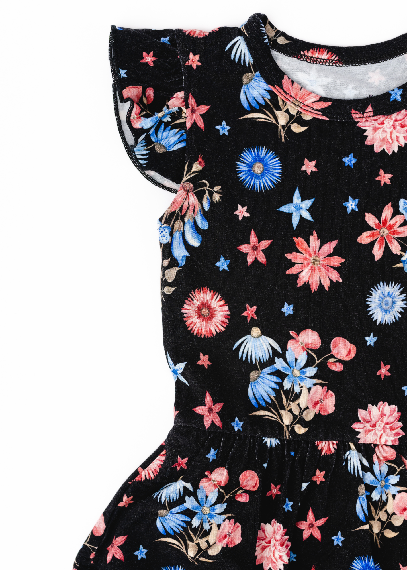 Firework Flowers Baby Flutter Dress