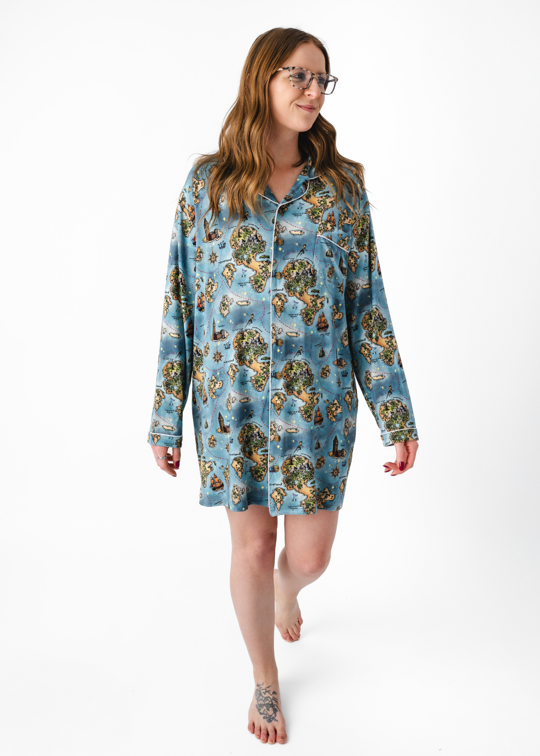 Neverland Women's Long Sleeve Nightgown