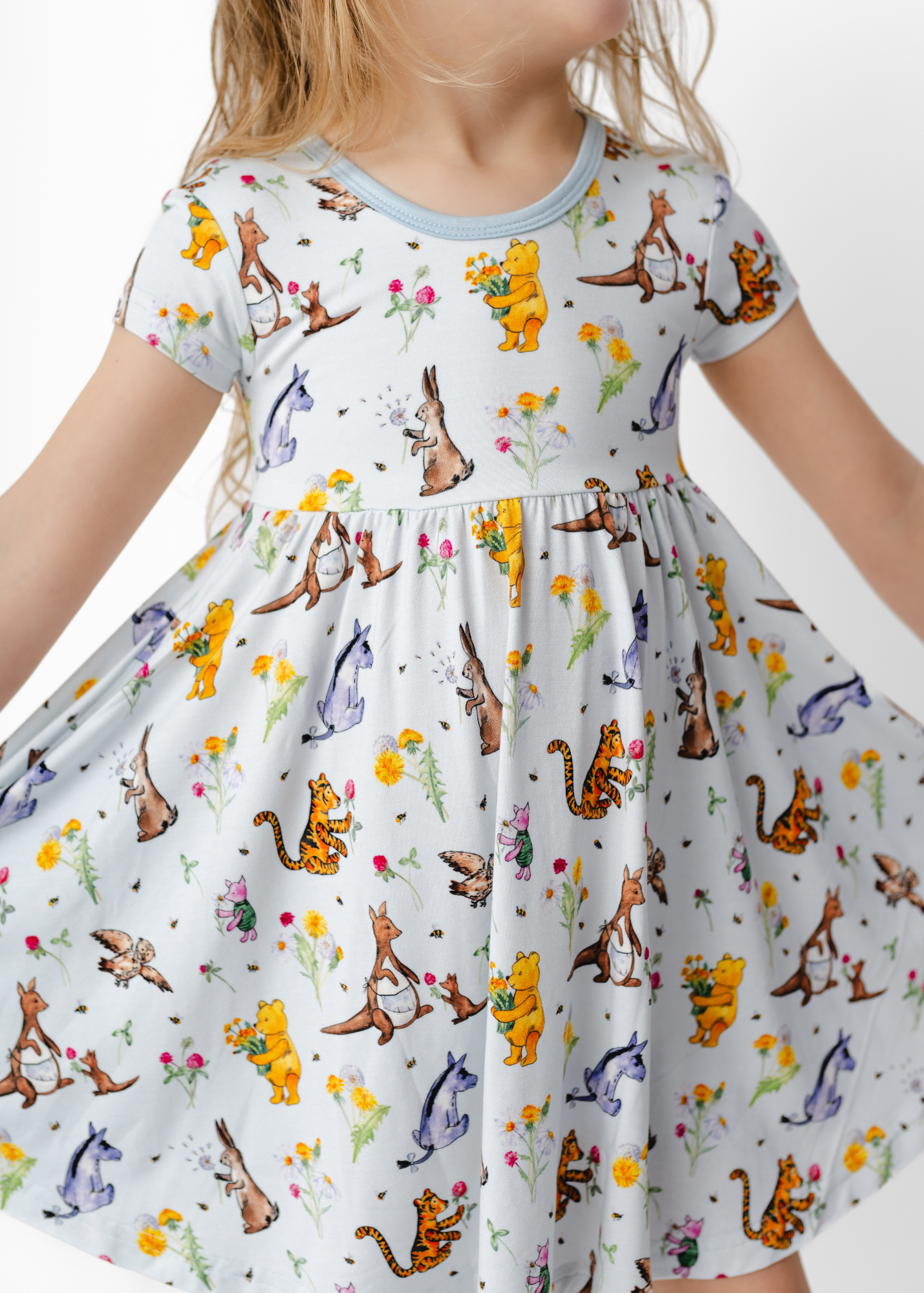 Winnie-the-Pooh in Bloom Bamboo Twirl Dress  Little Crowns & Capes