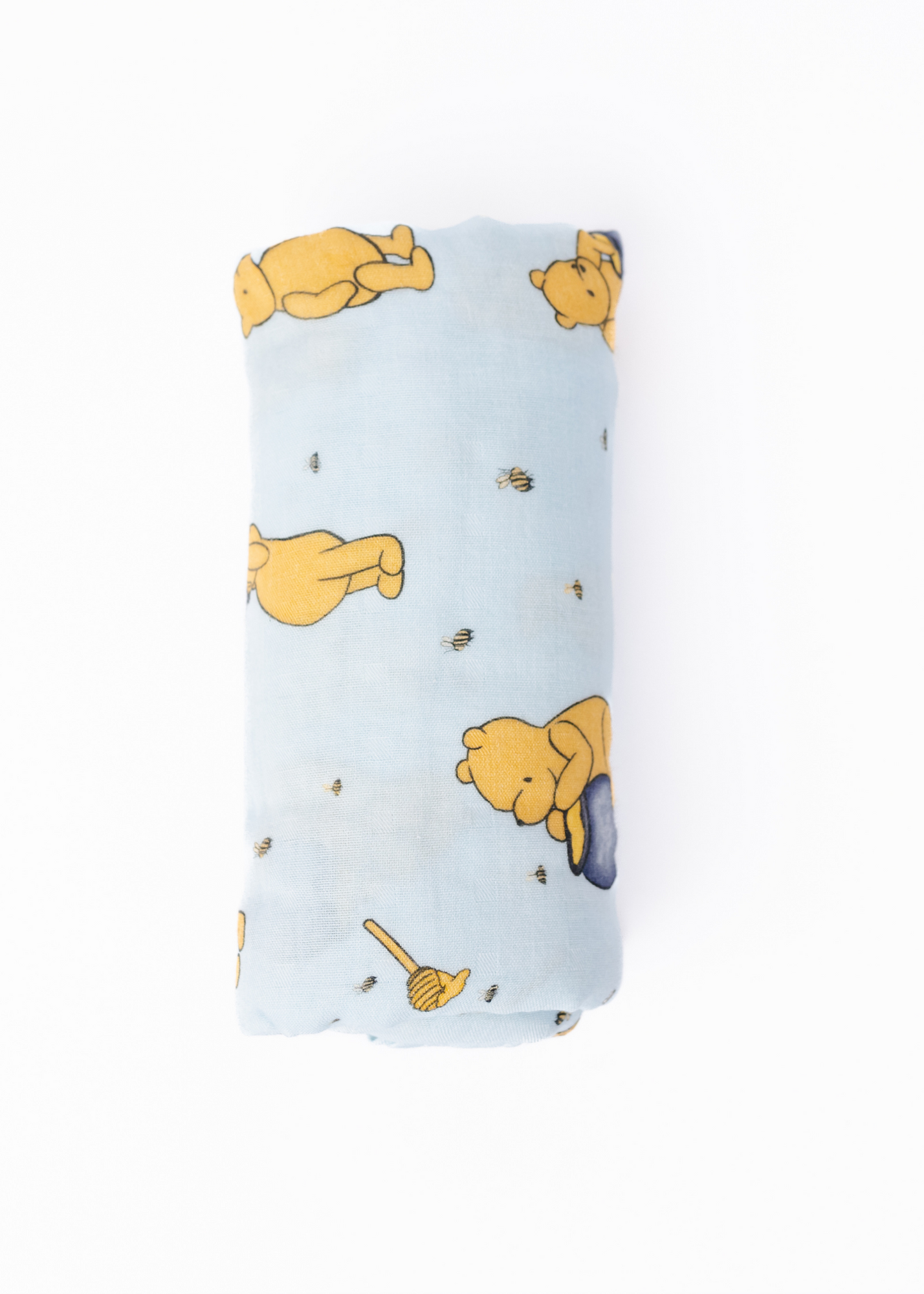 Hunny Pot Blue Swaddle Blanket