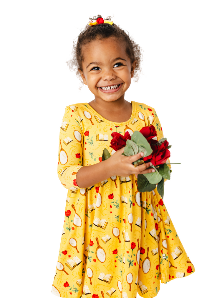 Beauty Long Sleeve Twirl Dress