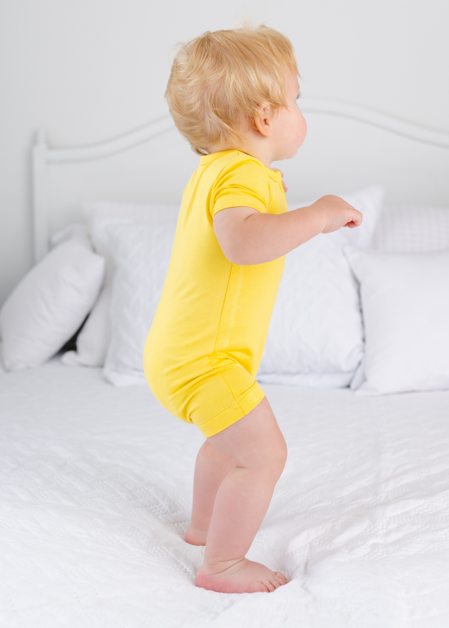 Sunshine Yellow Shortie Romper