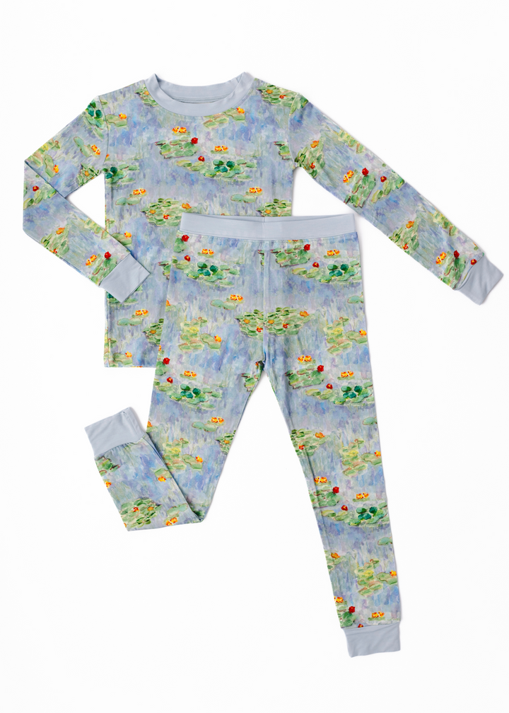 Water Lilies Bamboo Pajama Set