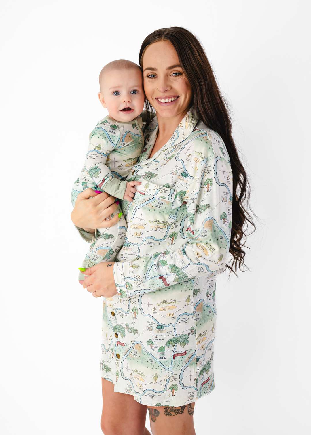 Hundred Acre Woods Women's Long Sleeve Nightgown