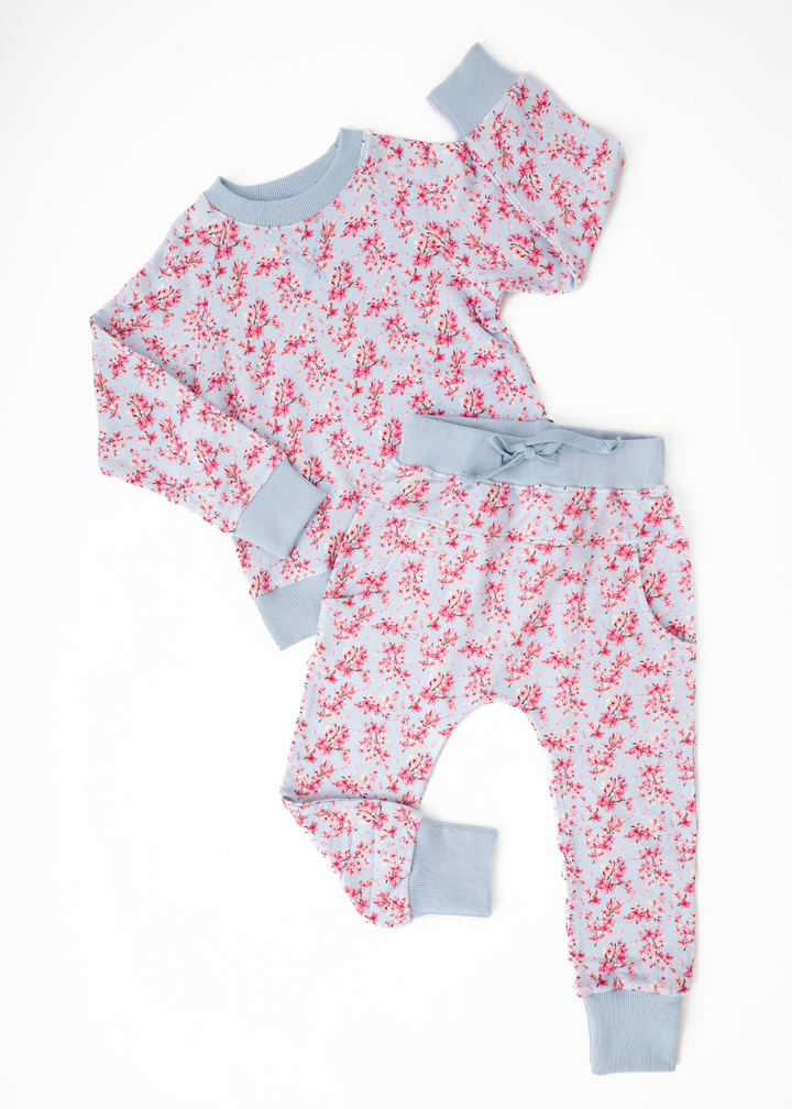 Cherry Blossoms Kids Jogger Set