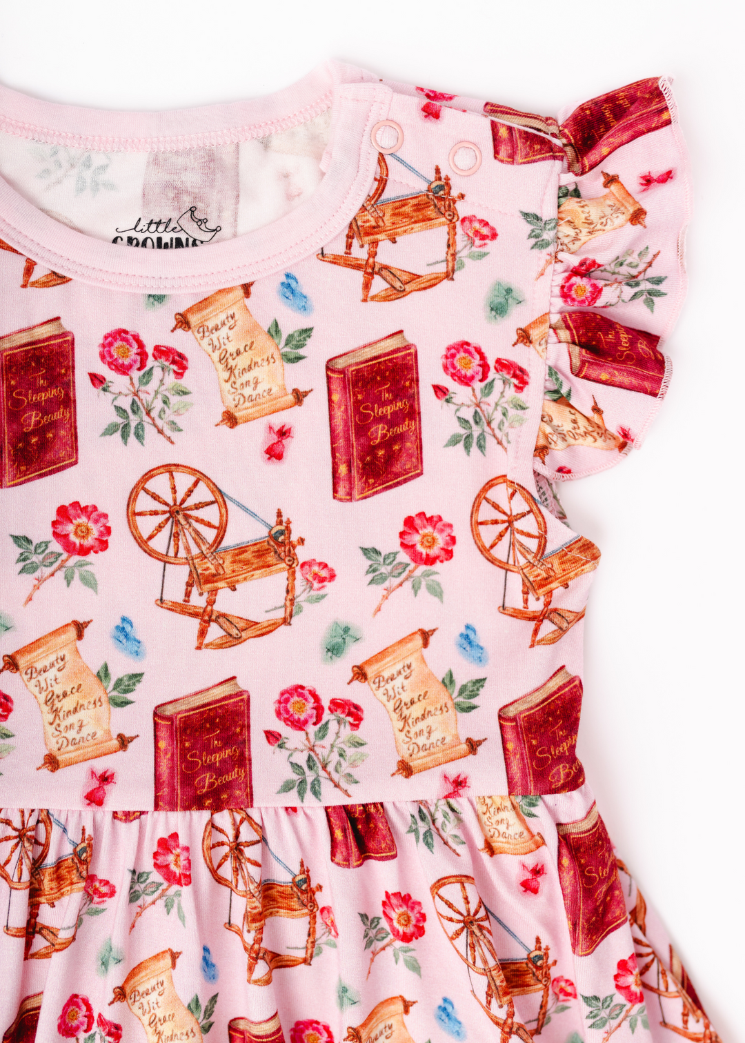 Sleeping Beauty Bamboo Baby Flutter Dress