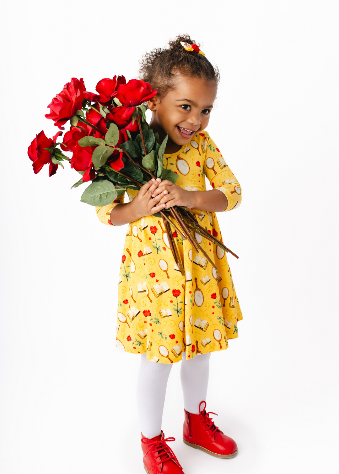 Beauty Long Sleeve Twirl Dress