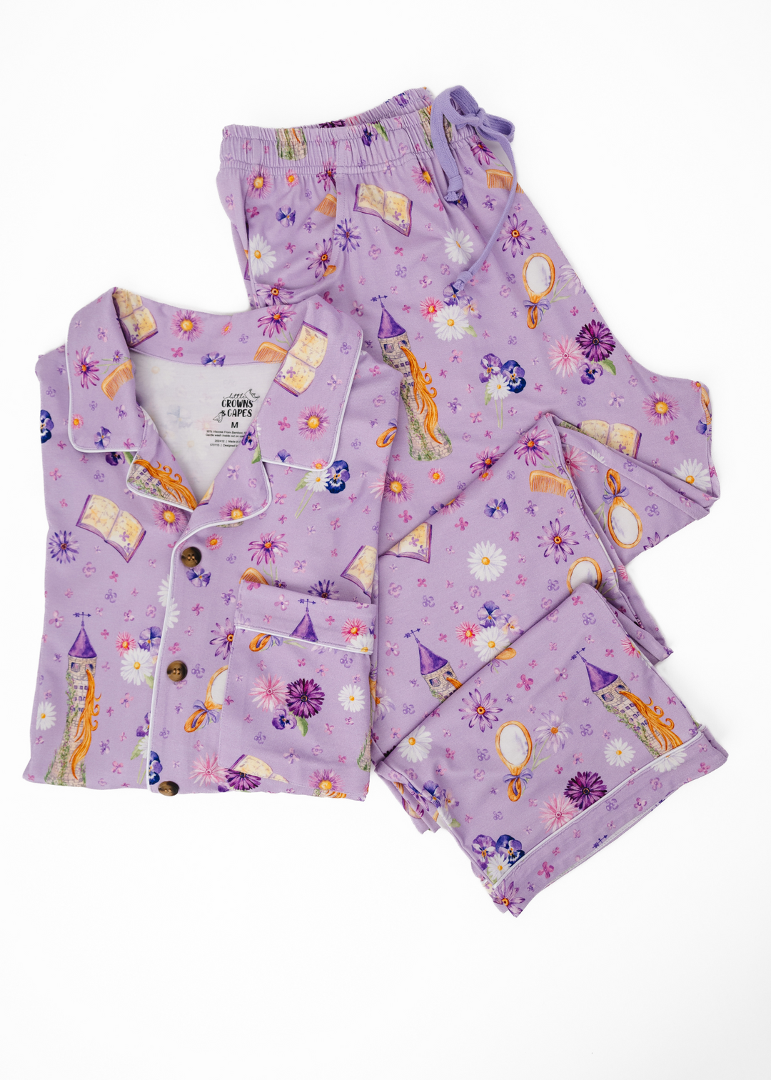 Rapunzel Adult Bamboo Formal Pajama Lounge Set