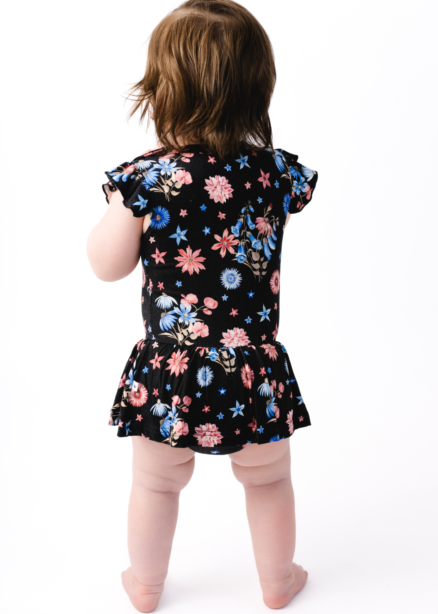 Firework Flowers Baby Flutter Dress