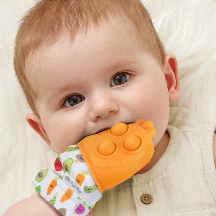 Teething Mitts- Strawberry or Carrot - Itzy Ritzy