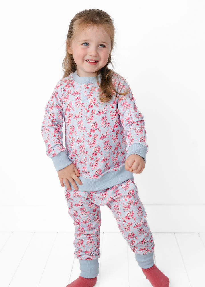 Cherry Blossoms Kids Jogger Set